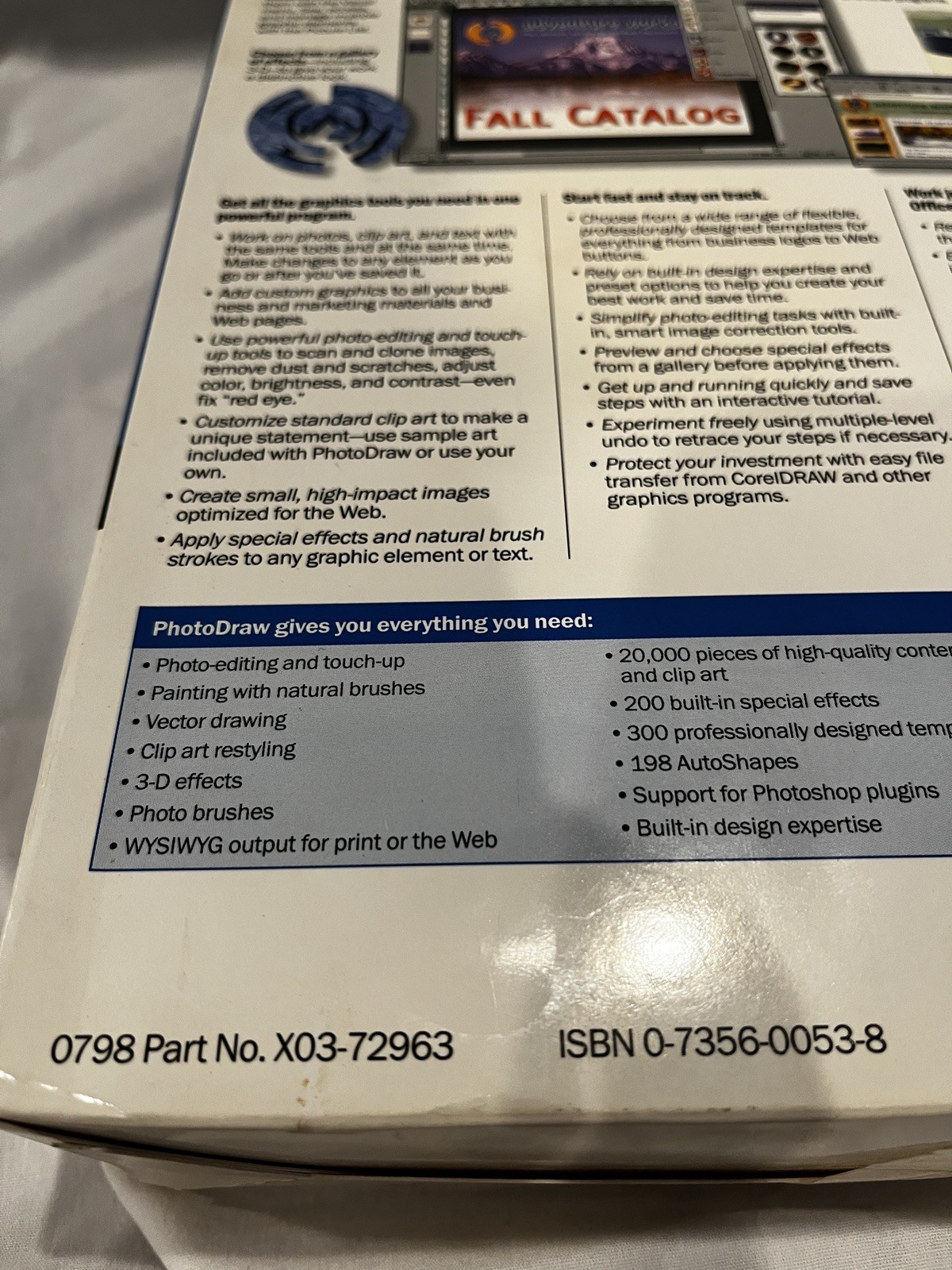 Sealed Microsoft PhotoDraw 2000 V1 Rare Charity Edition Unarchived Extra Program