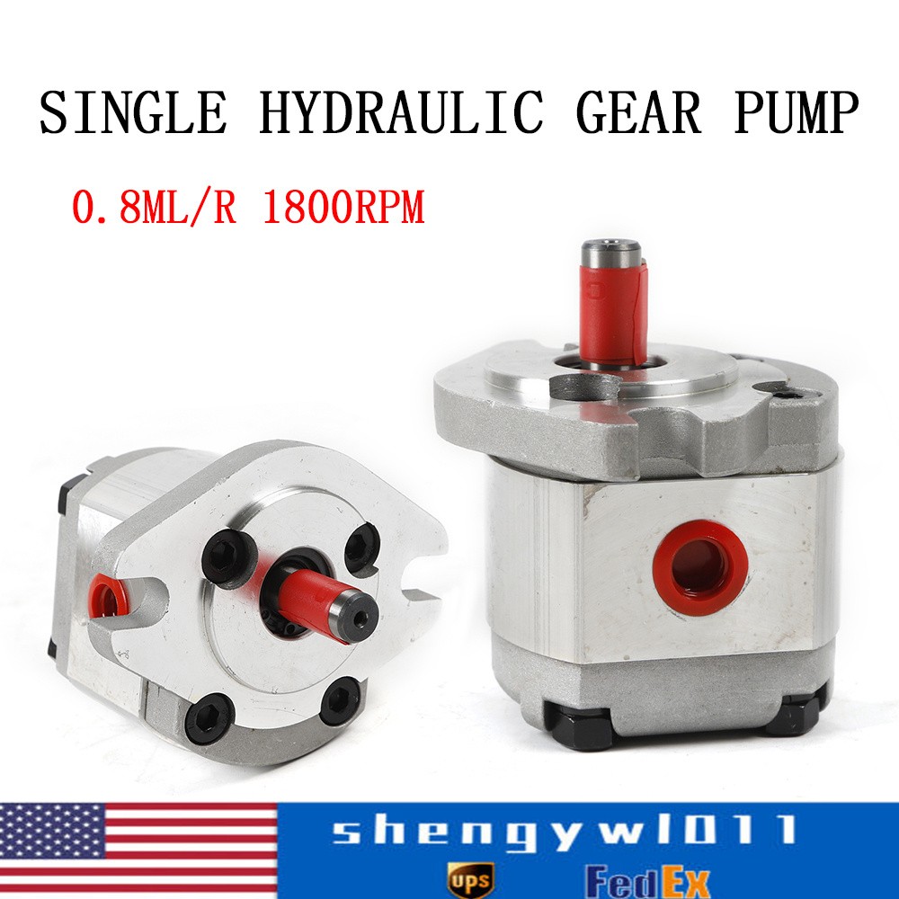 Hydraulic Gear Pump Flat Keyed Shaft SAE Flange Mounting Mini High Pressure