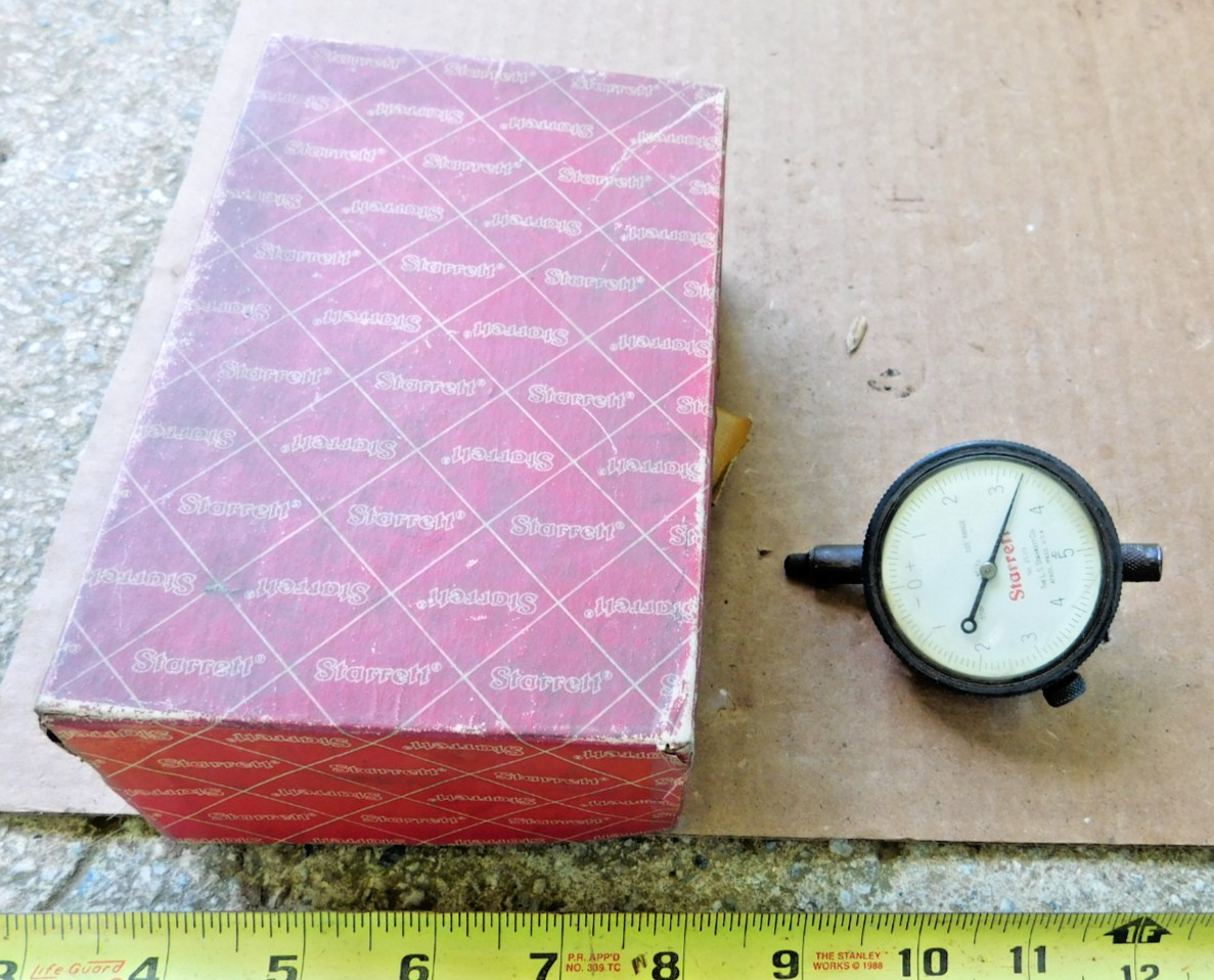STARRETT 25-111 DIAL INDICATOR .0001" GRADATIONS .025" RANGE PRECISION TOOL