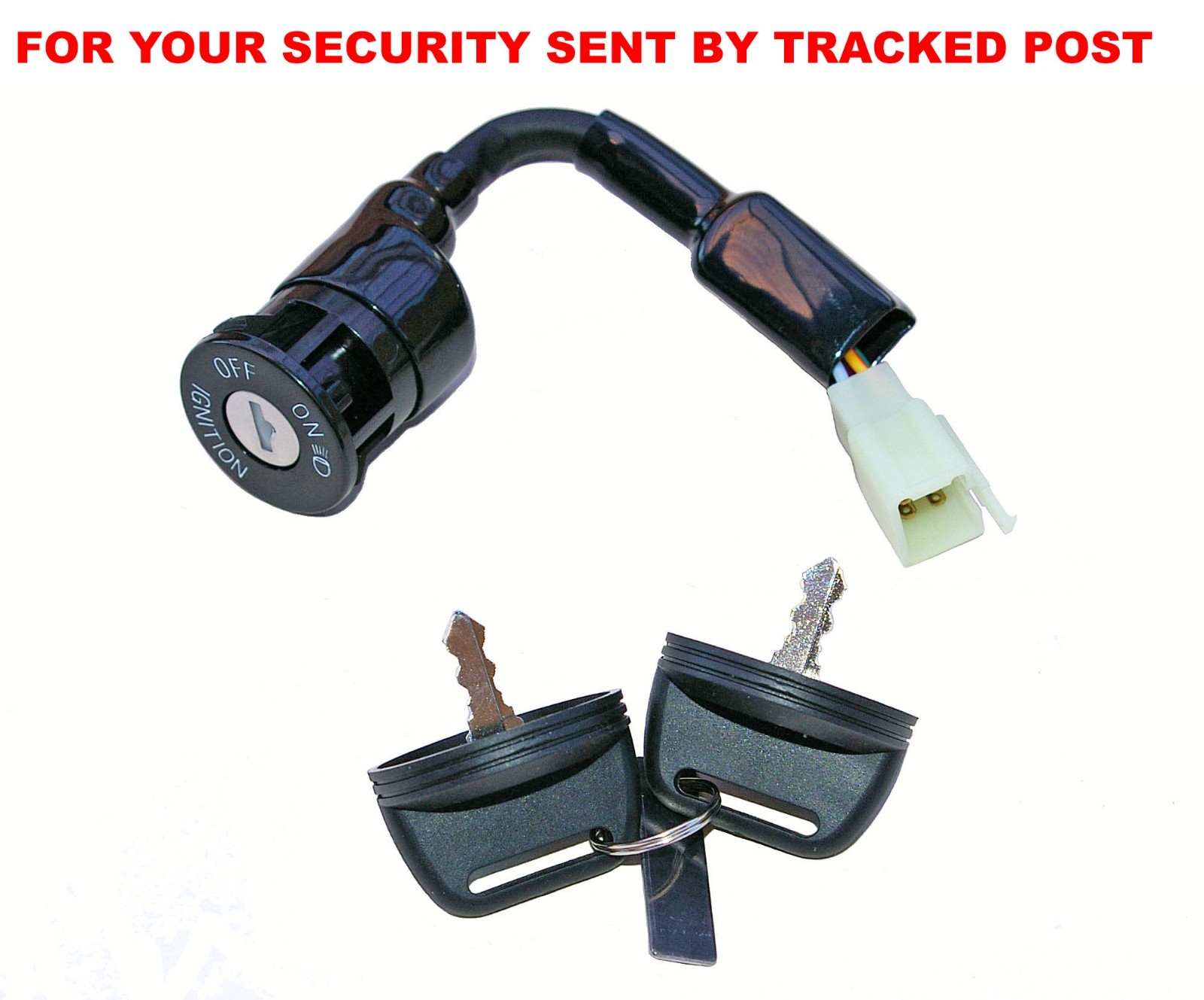 Aeon quad ignition switch - 6 wires, 2 on positions - male pins. - from stock