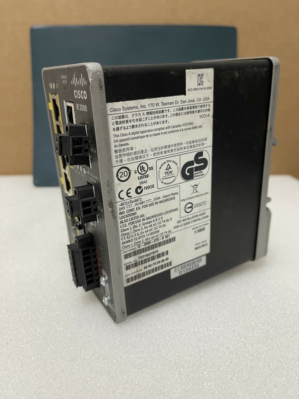 Cisco IE-2000-4TS-B Industrial Network Switch Managed Fast Ethernet