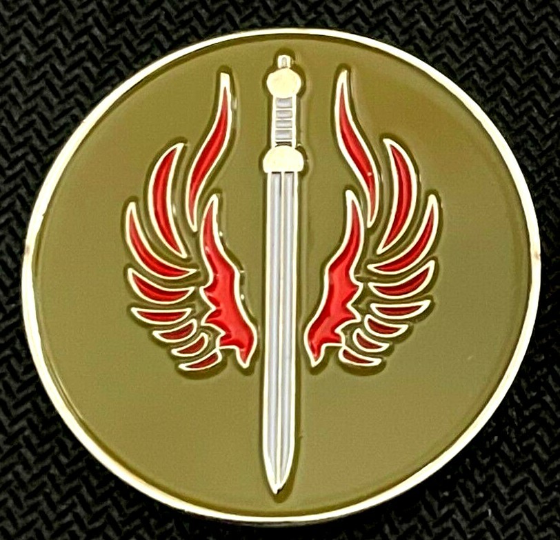 US Marshals Service SOG RED Team Winged Sword version challenge coin