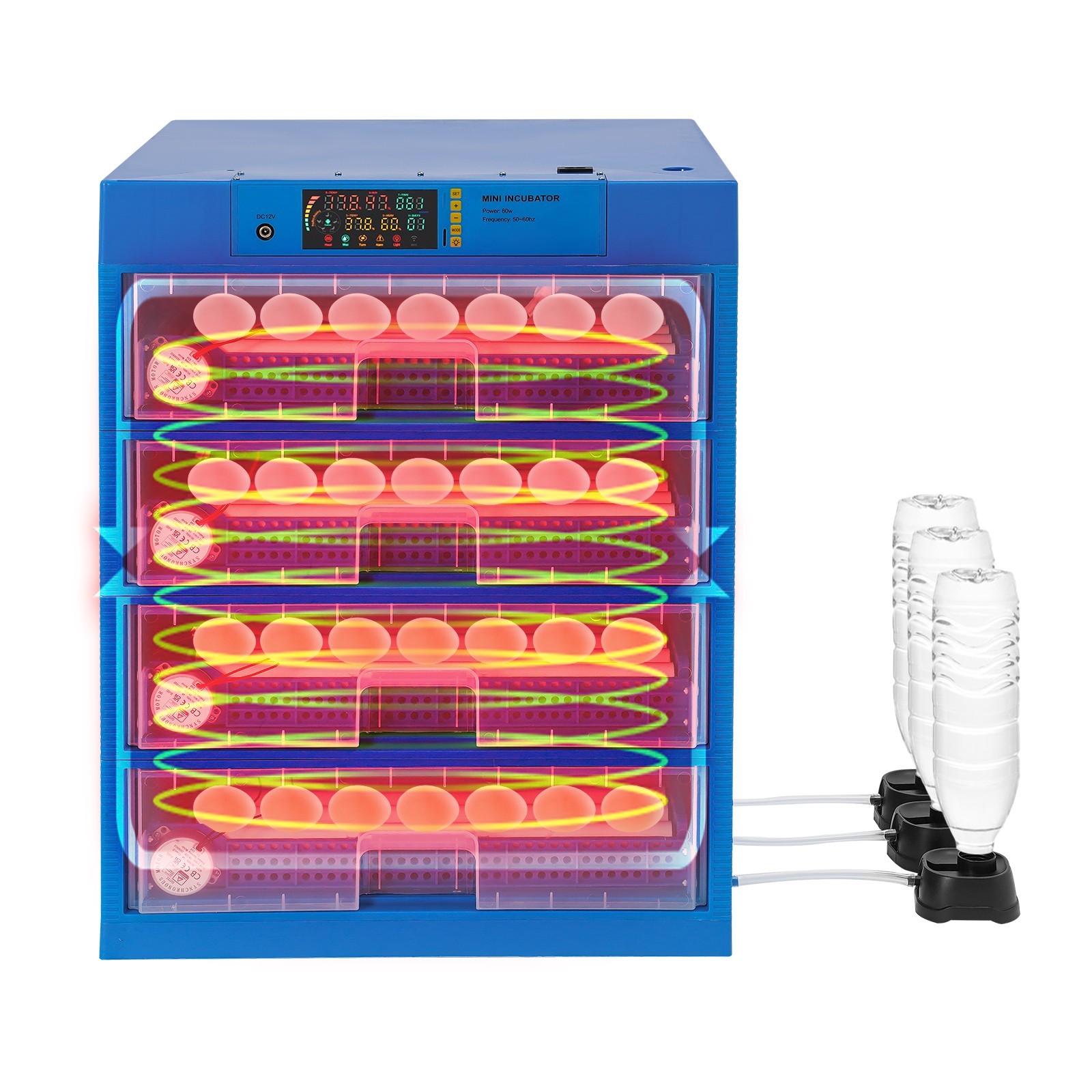256 Egg Incubator Automatic Egg Turning & Temperature Control Digital Incubators