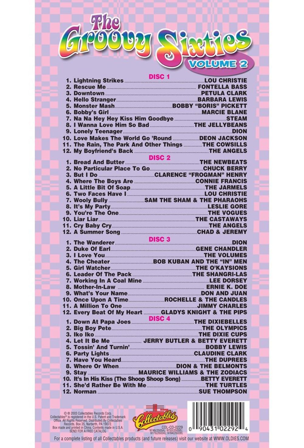 VARIOUS ARTISTS Vol. 2-Groovy Sixties (CD)