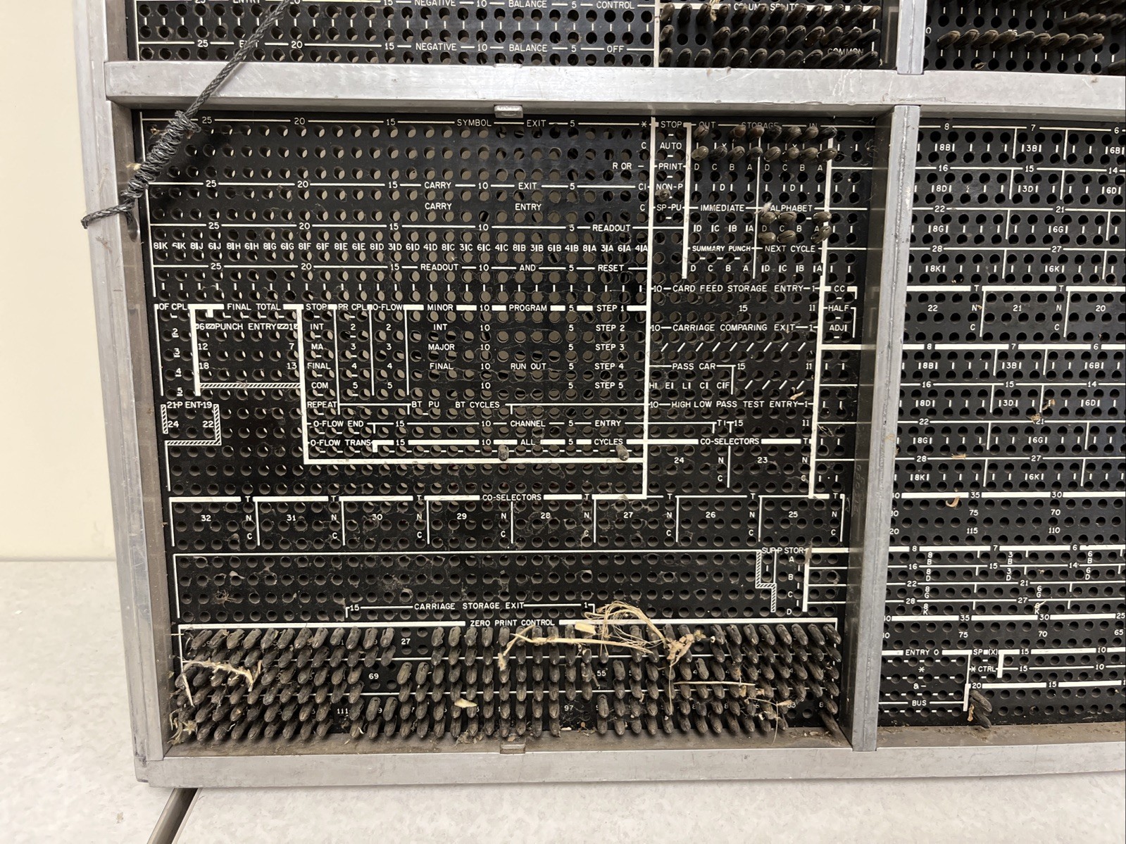 Vintage IBM 910 Plugboard Panel Control Board.