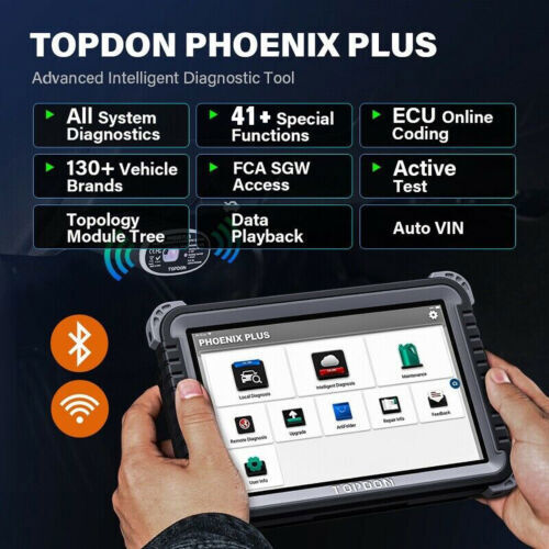 TOPDON OBD2 Scanner Phoenix Plus 2.0 Bidirectional Automotive Diagnostic Tool