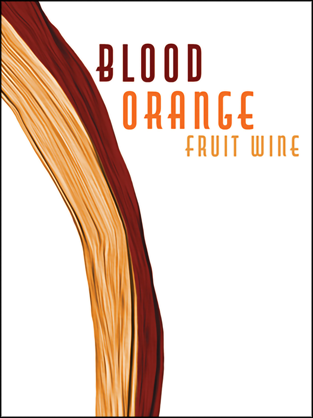 Blood Orange Fruit wine Labels 30/Pack Fruit Labels Collection