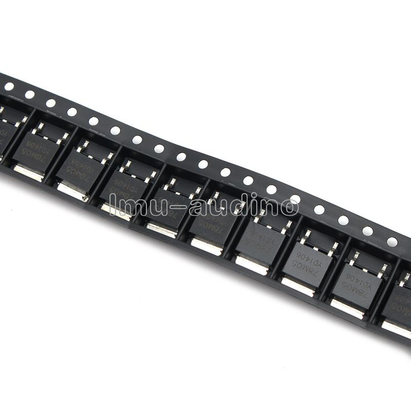 10PCS 78M05 L78M05 ST TO-252 SMD Voltage Regulator IC