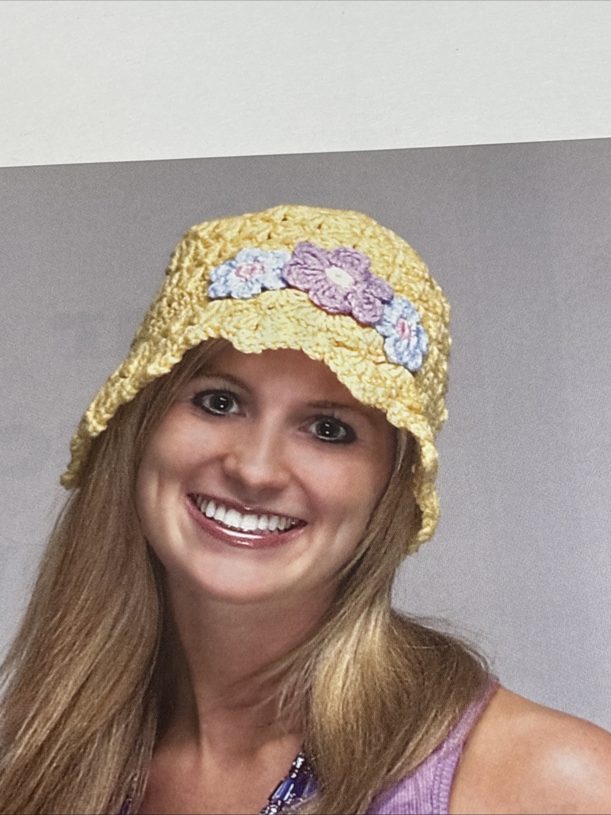 Peace Garden Hat Crochet Pattern Page From Book