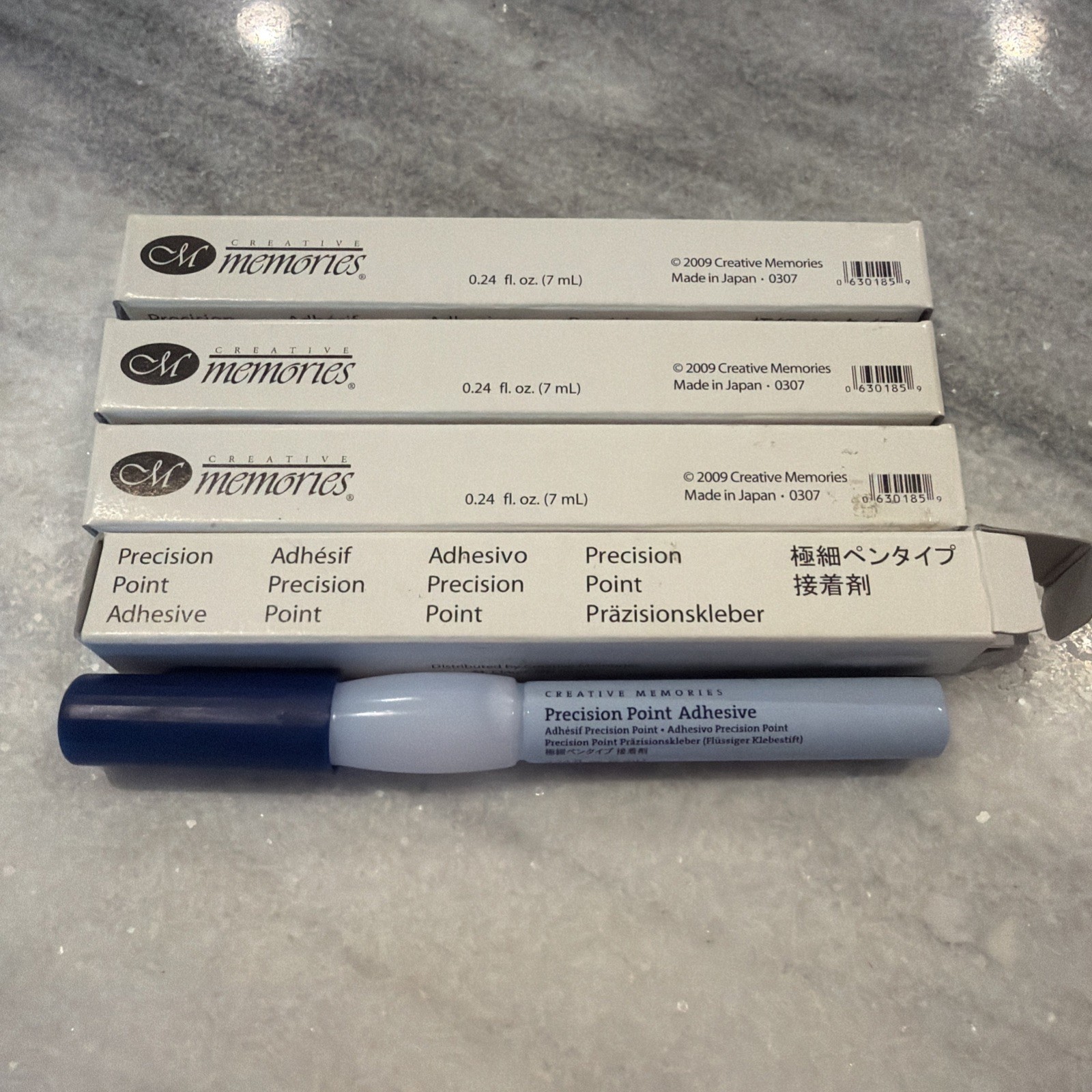 4 Creative Memories Precision Point Adhesive Glue Pen Scrapbooking Craft New