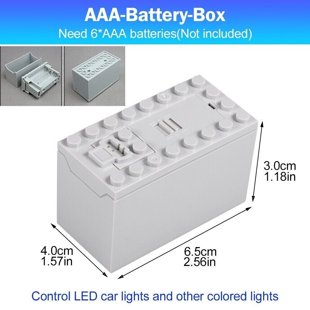 4Pcs Power Functions Battery Box Train Motor IR Receiver Controlled For Lego Set