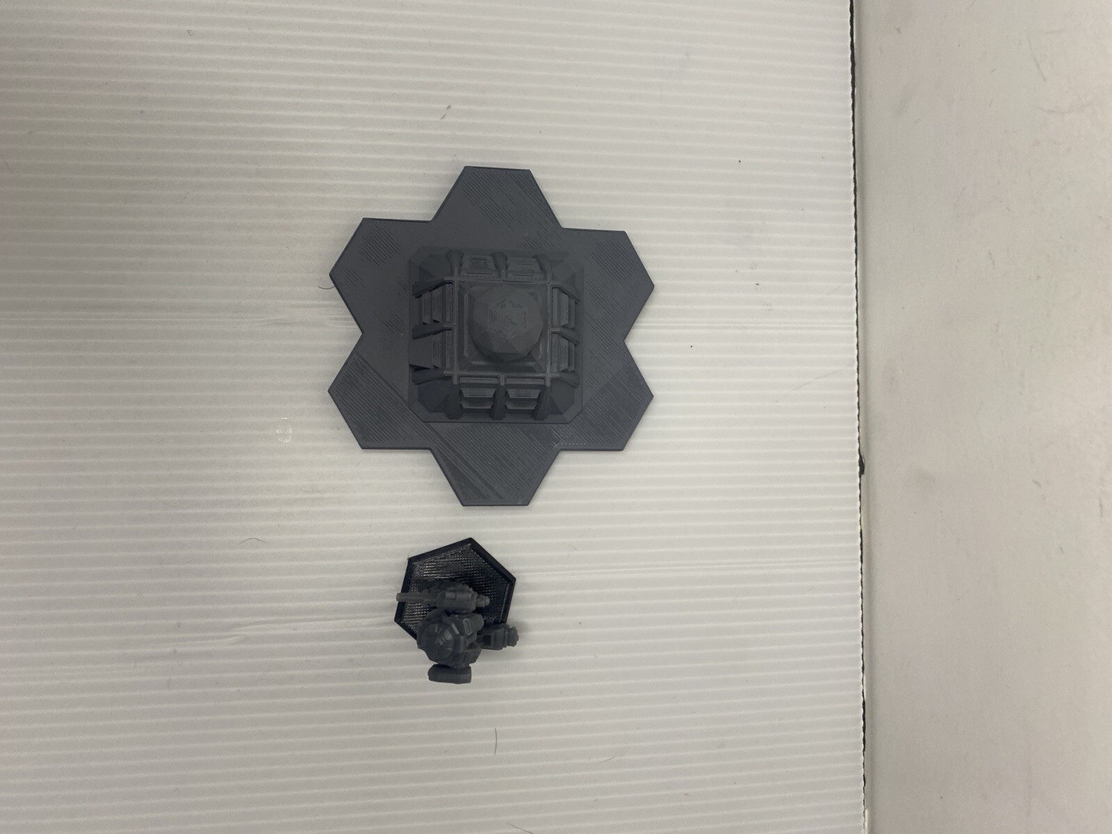 Sensor Dome Tower w/ Hex Base, Tabletop War Game Terrain Battletech (6mm)