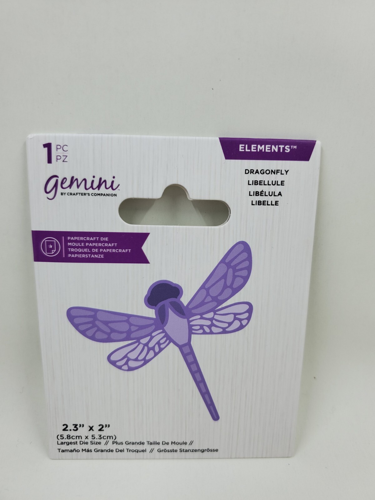 CC1 Crafters Companion Dragonfly 2.3" X 2" Die Elements new