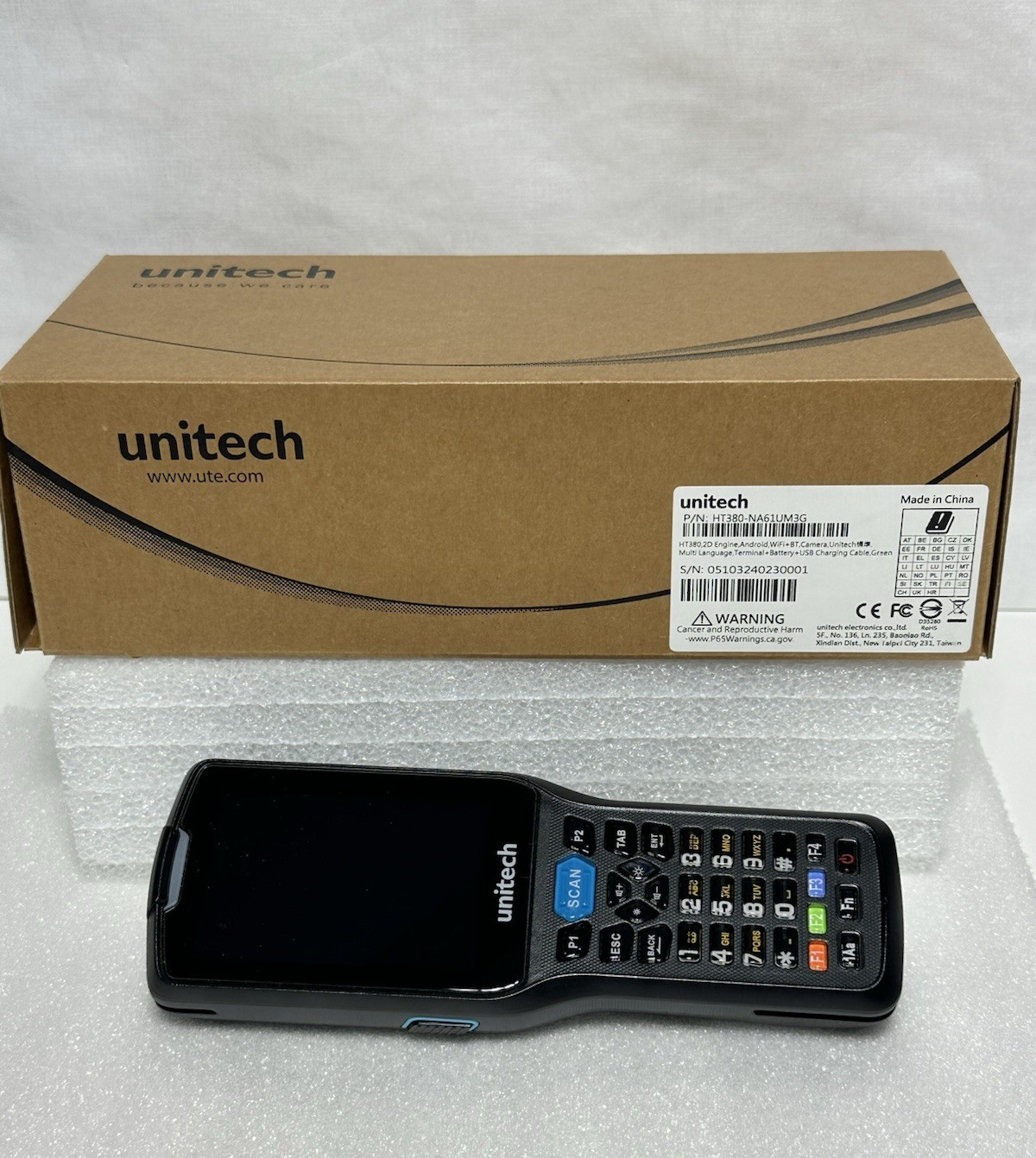 Unitech HT380 Rugged Handheld Bluetooth- OPEN BOX- FREE SHIP