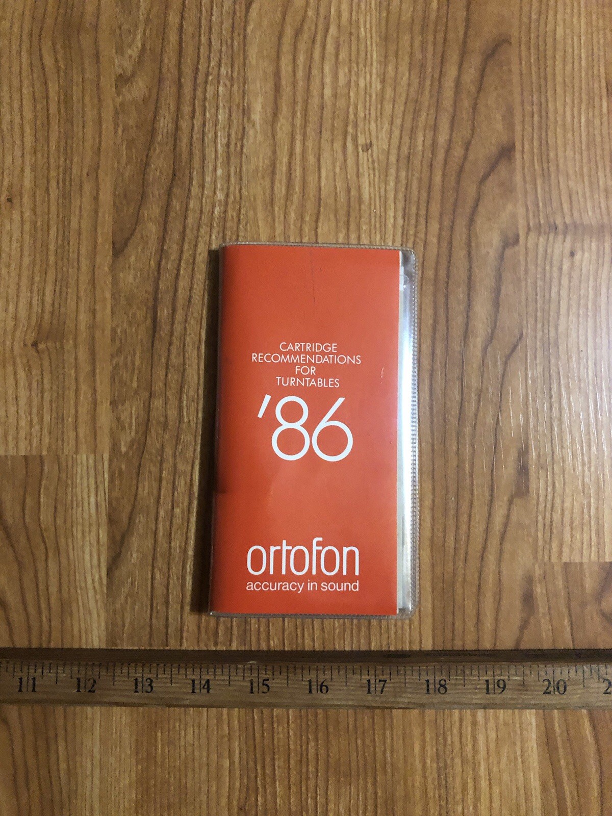 VTG ORTOFON 1986 Cartridge Recommendations for Turntables Guide Reference EUC