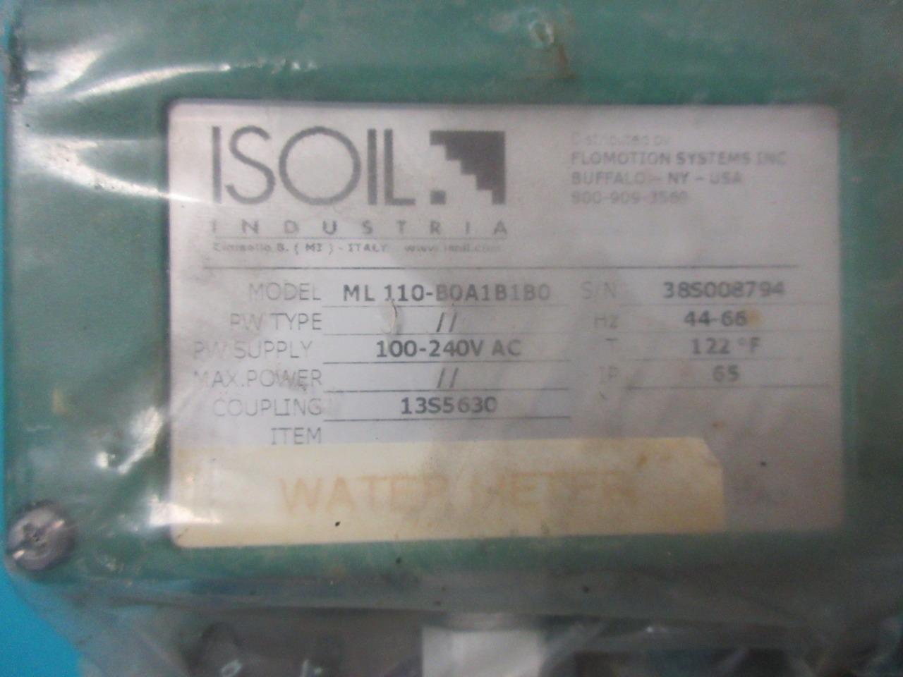 FLOMOTION SYSTEM ISOIL INDUSTRIA ML 110-B0A1B1B0 CONVERTER USED REPLACEMENT PART