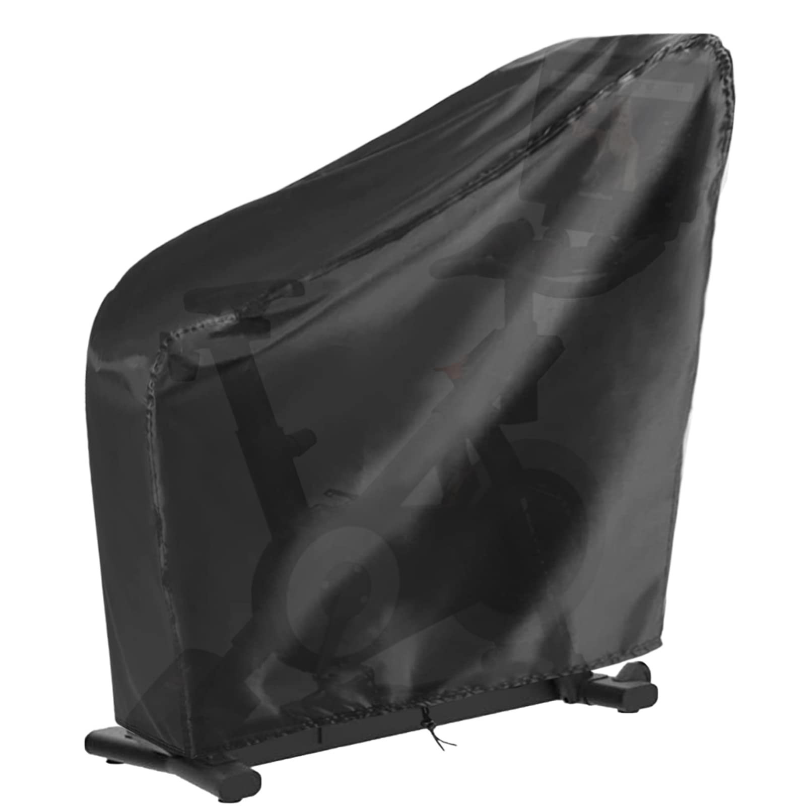 Folding Exercise Bike Cover,Stationary Bike Cover (Black, 54"L x 24.8"W x 54"H)