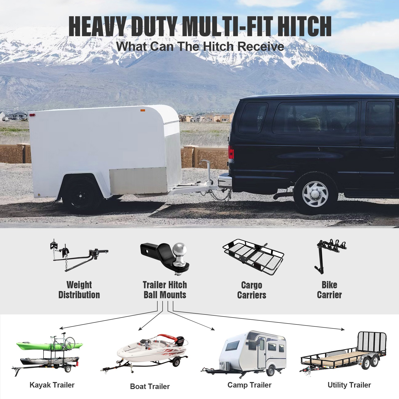 2 Inch Trailer Hitch Receiver For Ford Explorer 1991-2003