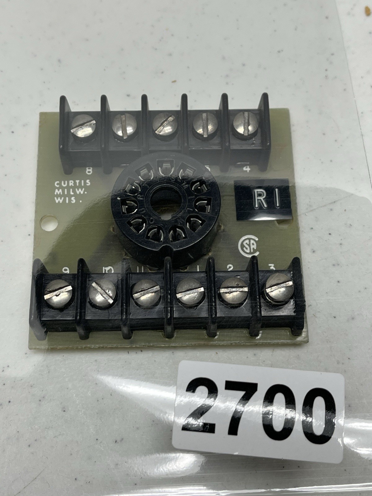 Curtis Relay Base 11 Socket
