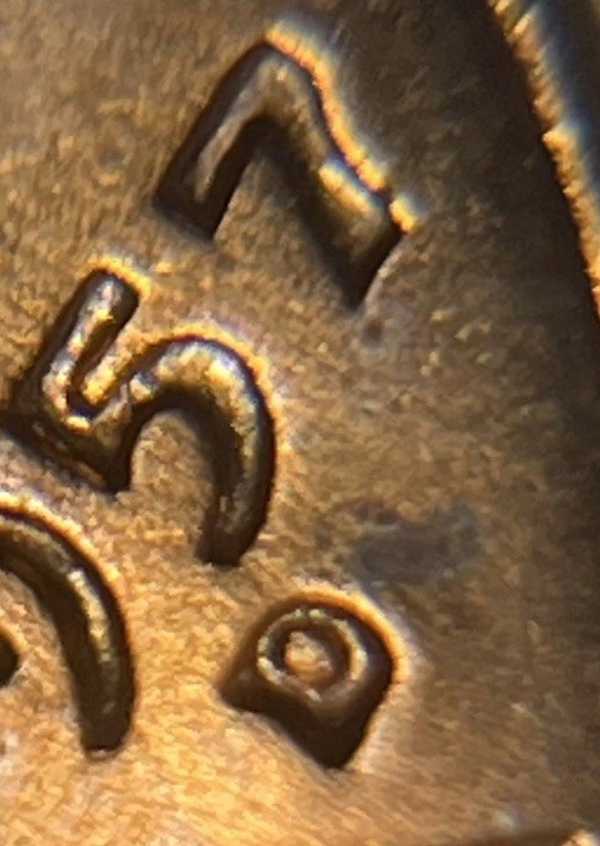 1957 D/D Wheat Penny Errors DDO Die Clash Uncirculated #1