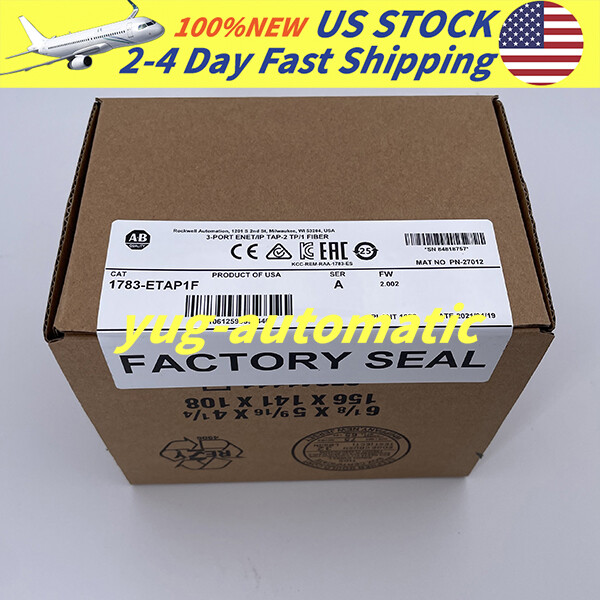 NEW Allen-Bradley 1783-ETAP1F 3-PORT ENET/IP TAP - 2 TP/1 FIBER 1783ETAP1F AB