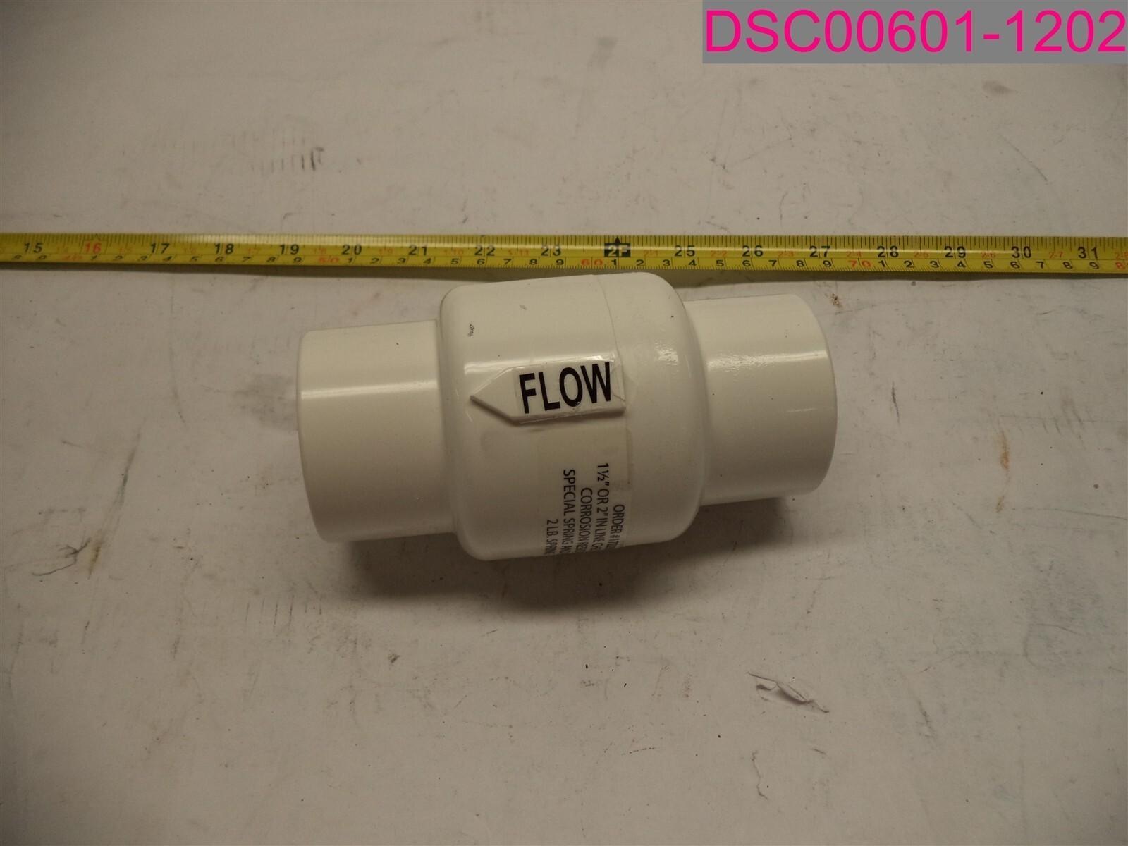 PENTAIR Spring Check Valve 1-1/2" - 2" Slip R172288