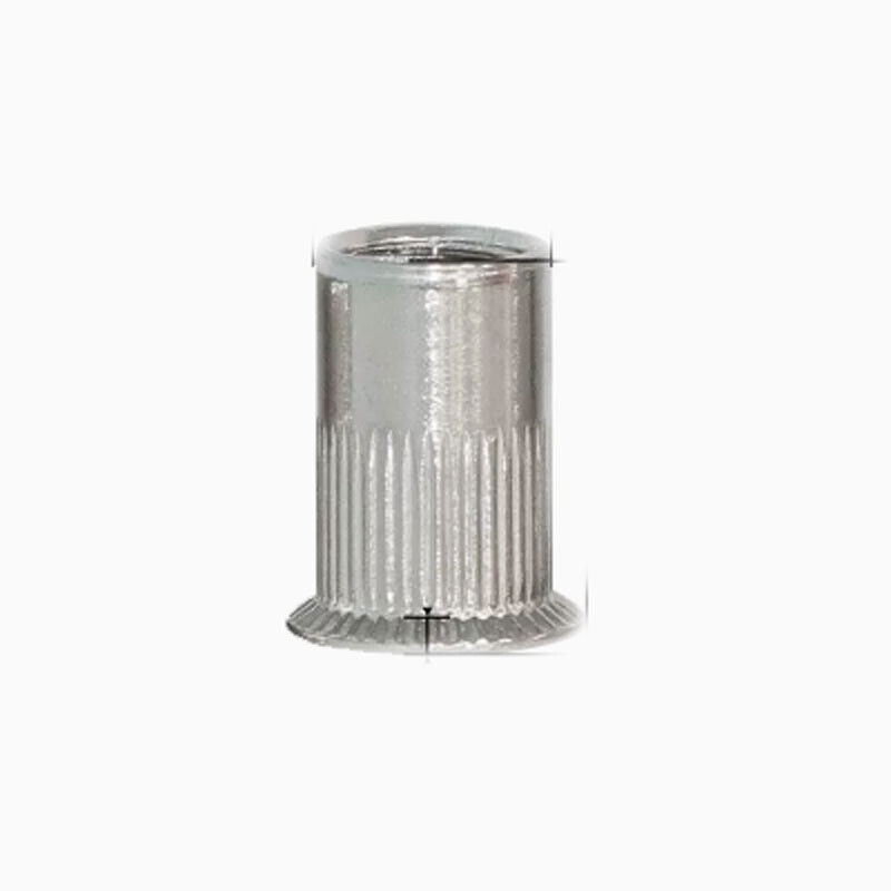 M3-M12 SUS304 Steel Pull Rivet Nuts Large sinker head vertical stripe