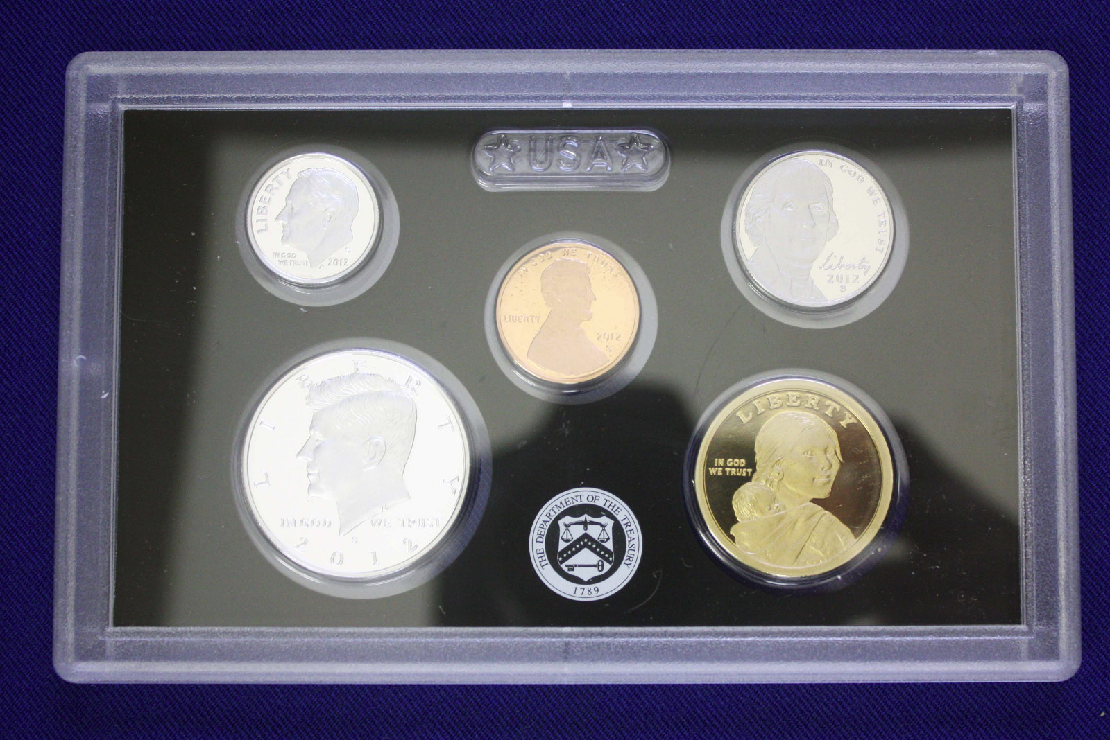 2012 US Mint Silver Proof Set (No Box/COA - As Pictured)