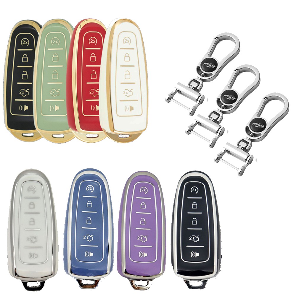 TPU Car Remote Key Fob Cover Case For Ford Edge Focus Escape Expedition Explorer