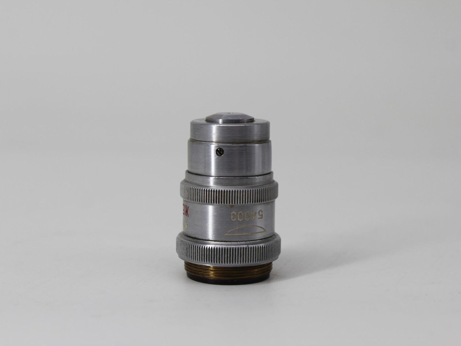 LOMO Microscope Objective 90x 1.25 Collar Ring Gelatin Immersion RMS #VN6