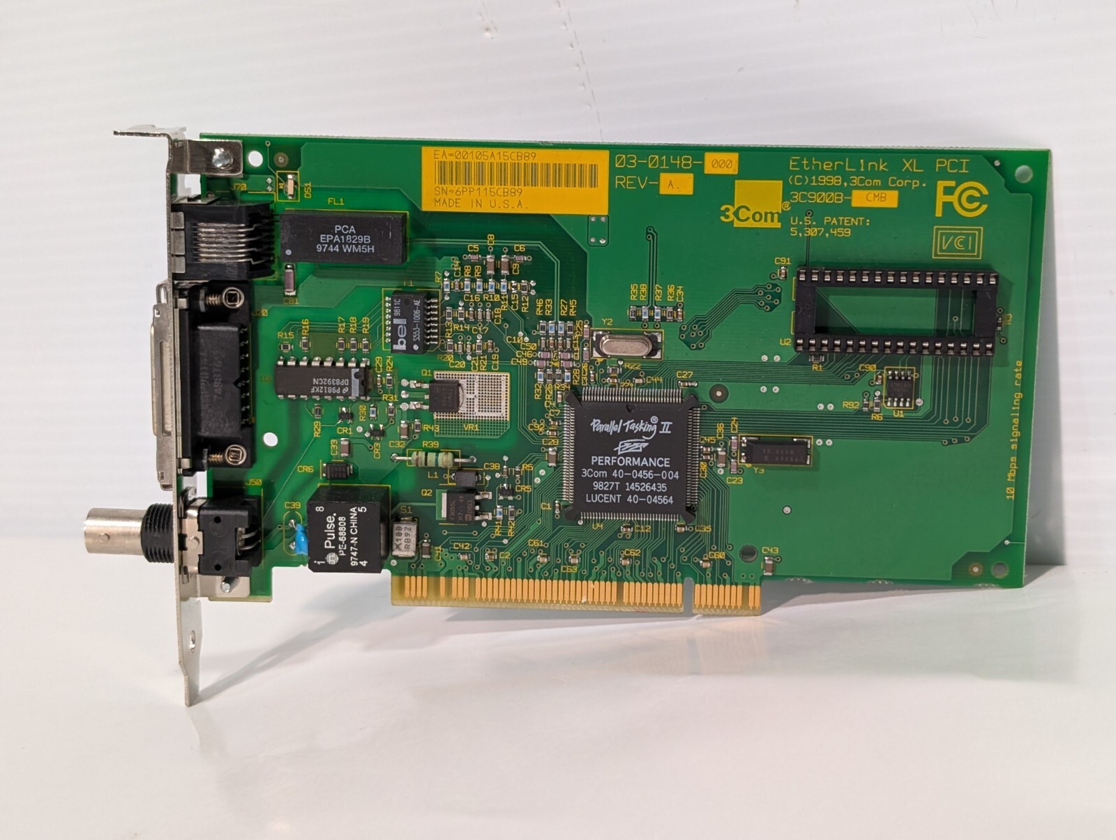3Com 40-0456-004 Parallel Tasking II Performance PCI Ethernet Network Card