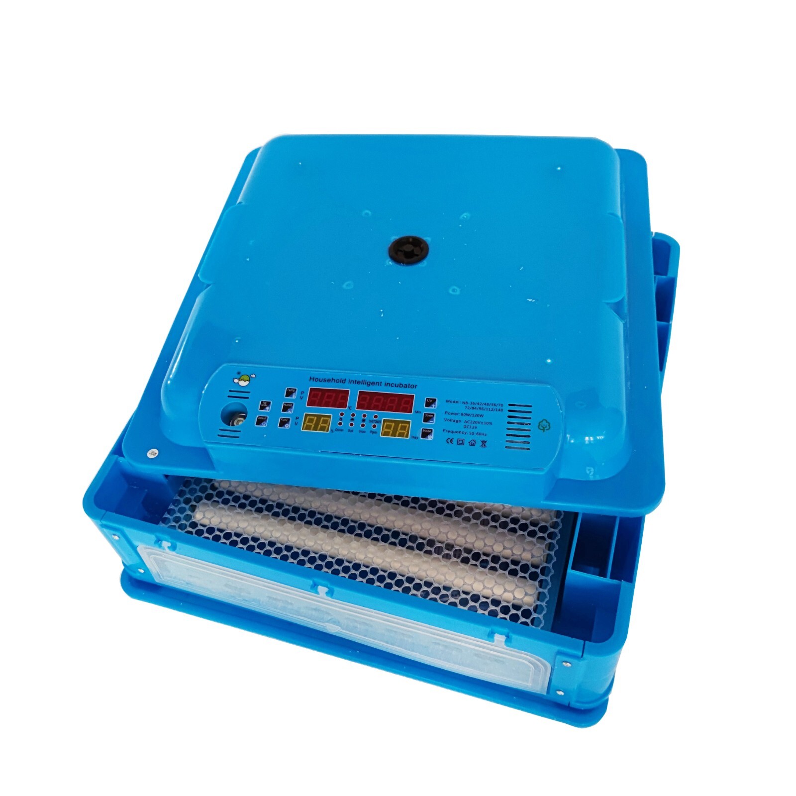 110V Bird Egg Incubator Poultry Hatcher Breeder Automatic Egg Turning 64 Eggs