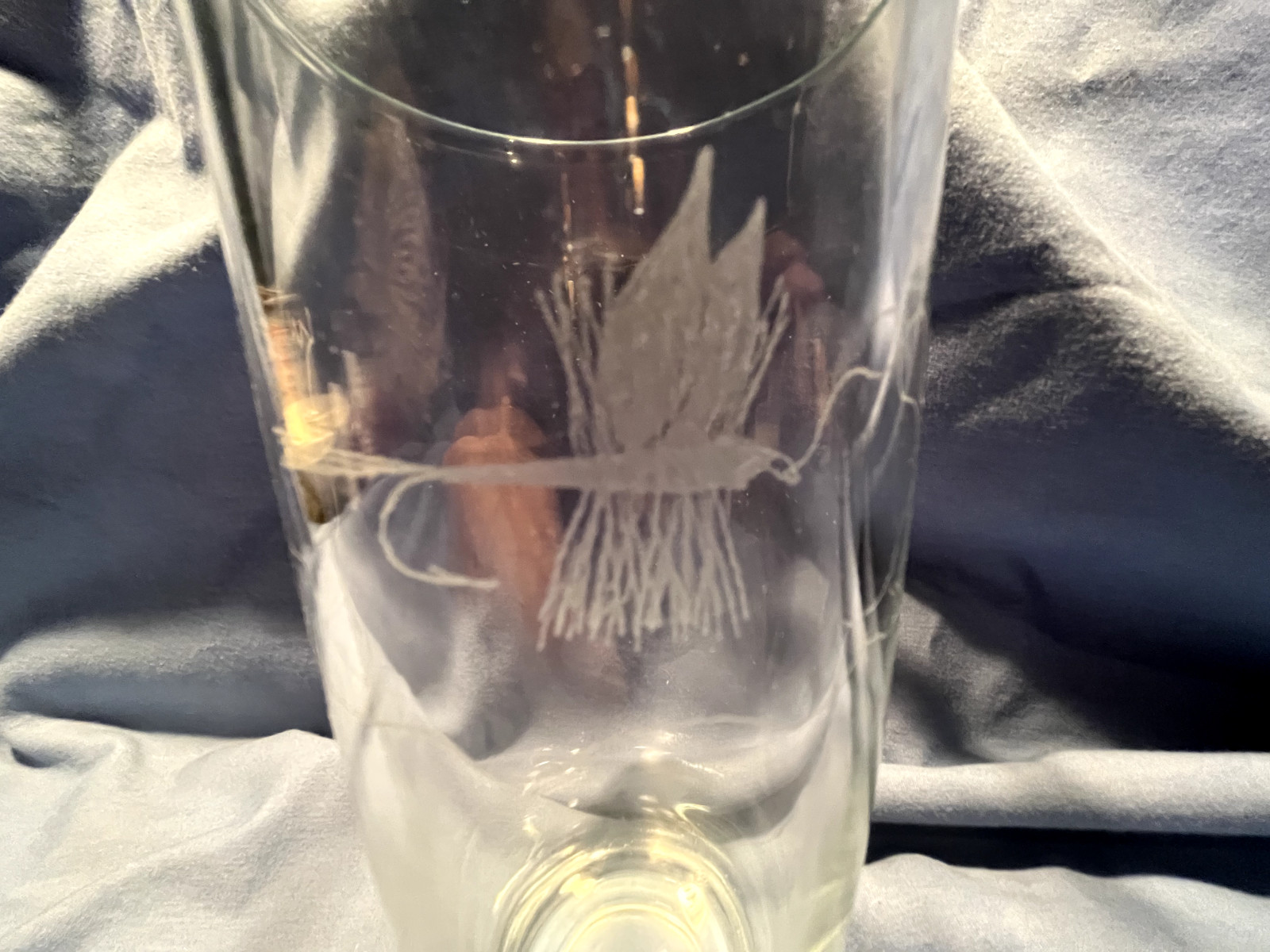 Dry Flies On 16 oz Libby Drinking Glasses-4 DIFFERENT FLY FISHING FLIES-BrandNew