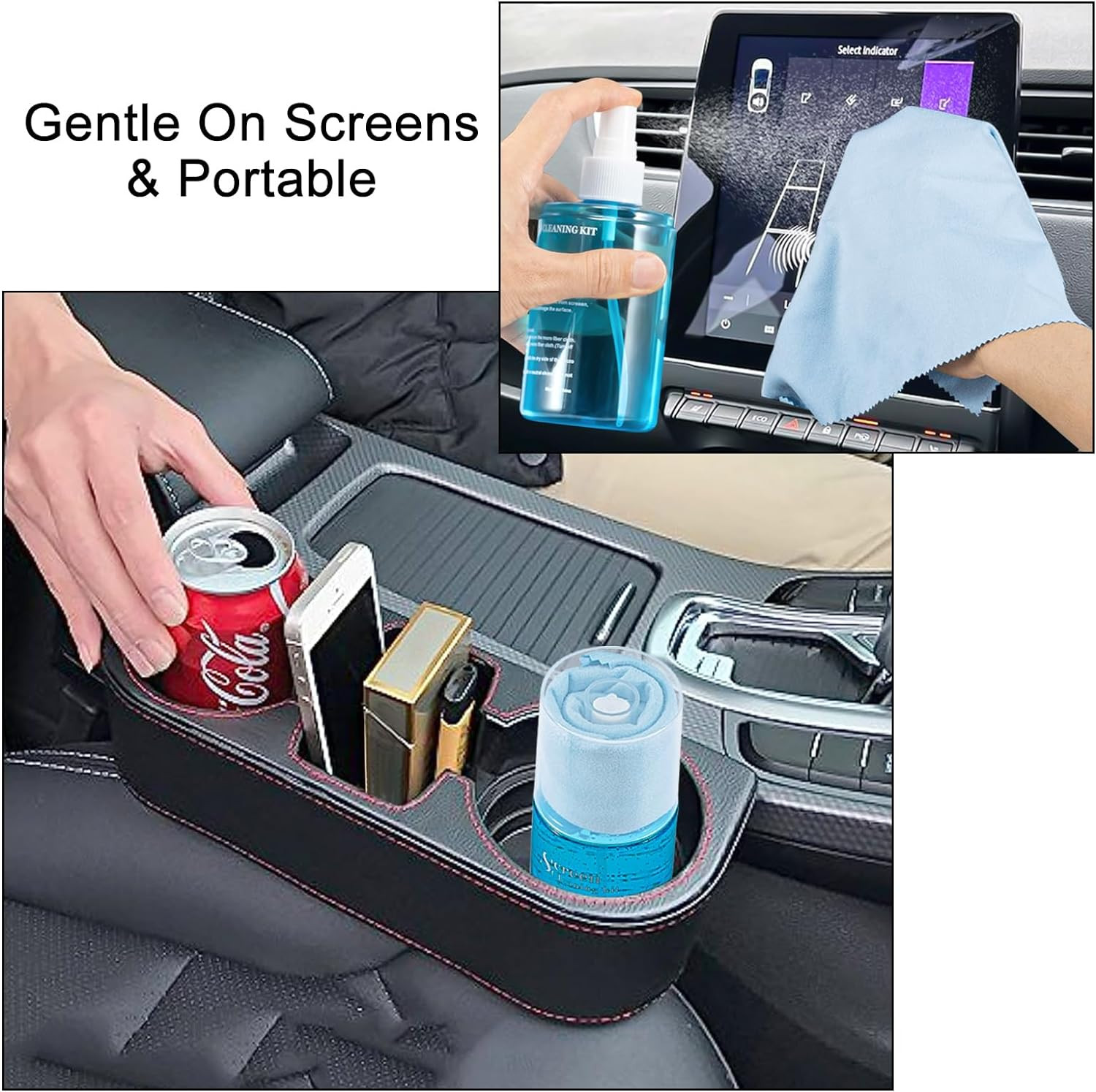 Screen CD Cleaner Solution Spray Compact Disc CD-DVD Cleaning Fluid 1 Pack, Blue
