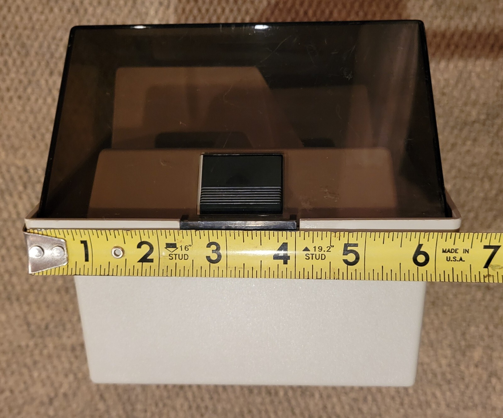ALLSOP 5.25" Floppy Disk Storage Box w/dividers Case 80s 90s Tech Computer Retro