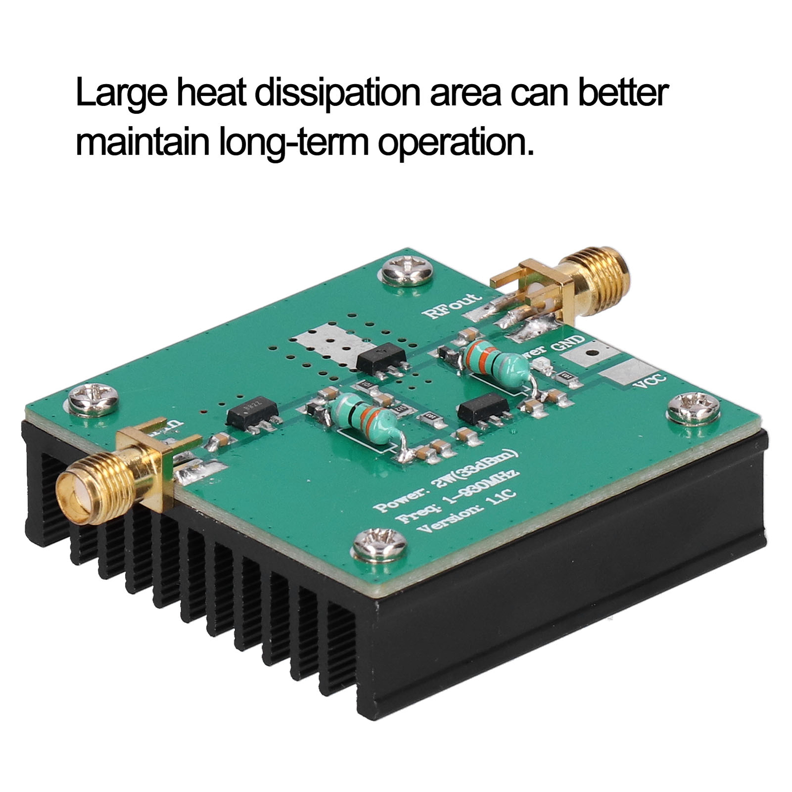 RF Power Wideband Amplifier Amplification Module 1-930MHz Working Frequency