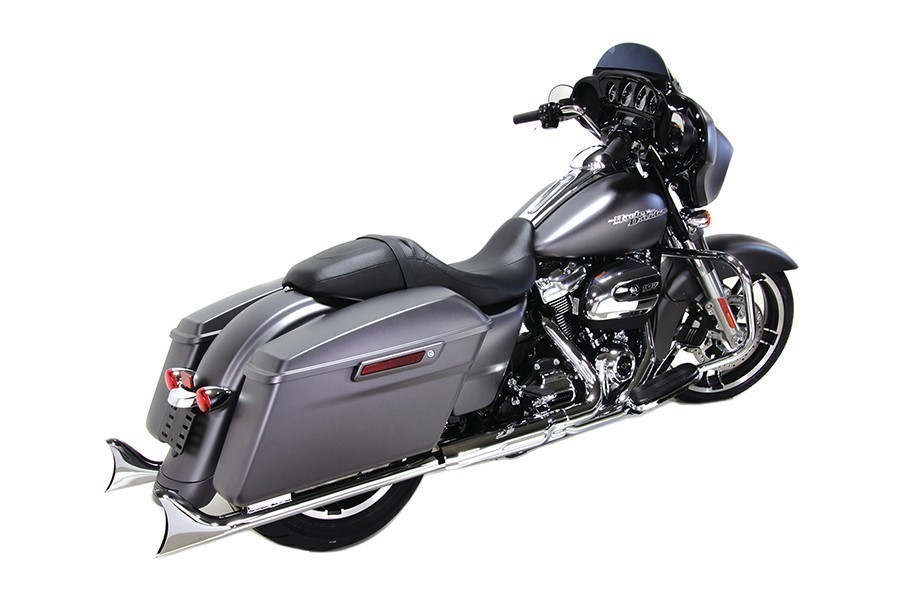 V-Twin 30-0958 M8 36" Straight Fishtail Exhaust Extension Set Chrome