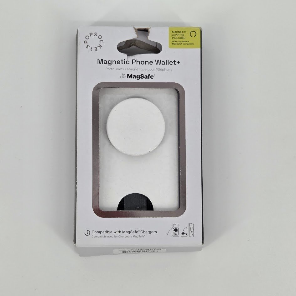 Popsockets Popwallet+ for Magsafe Round with Adapter Ring Blanc Fresh
