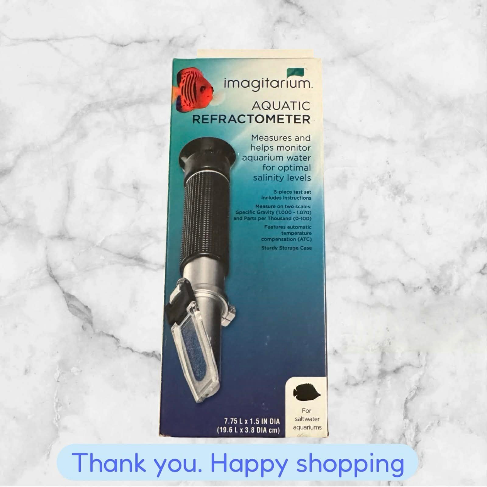 Imagitarium Aquatic Refractometer for Saltwater Aquariums A4 7302 NEW SHIPPING