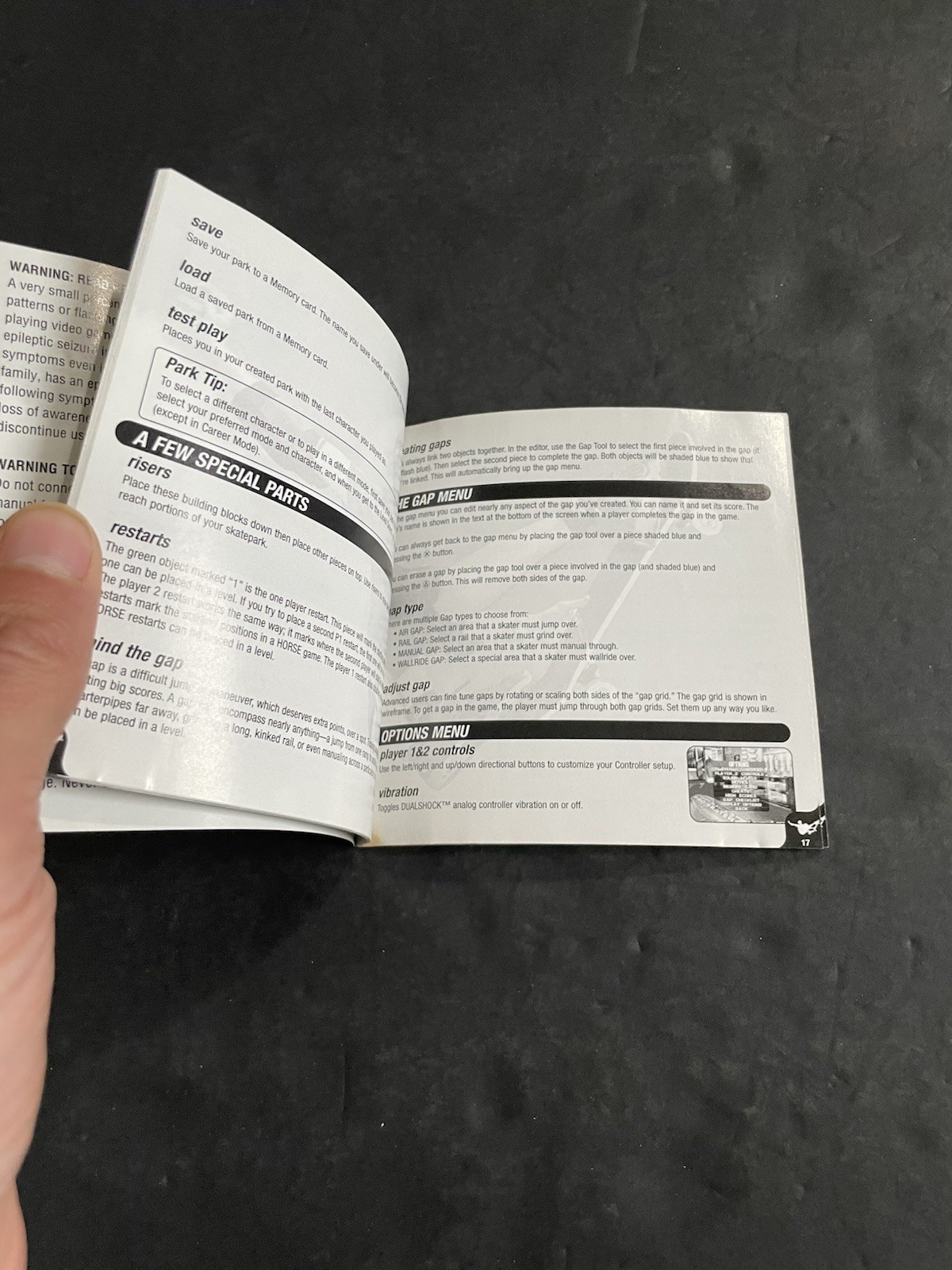 tony hawk 3 ps1 manual