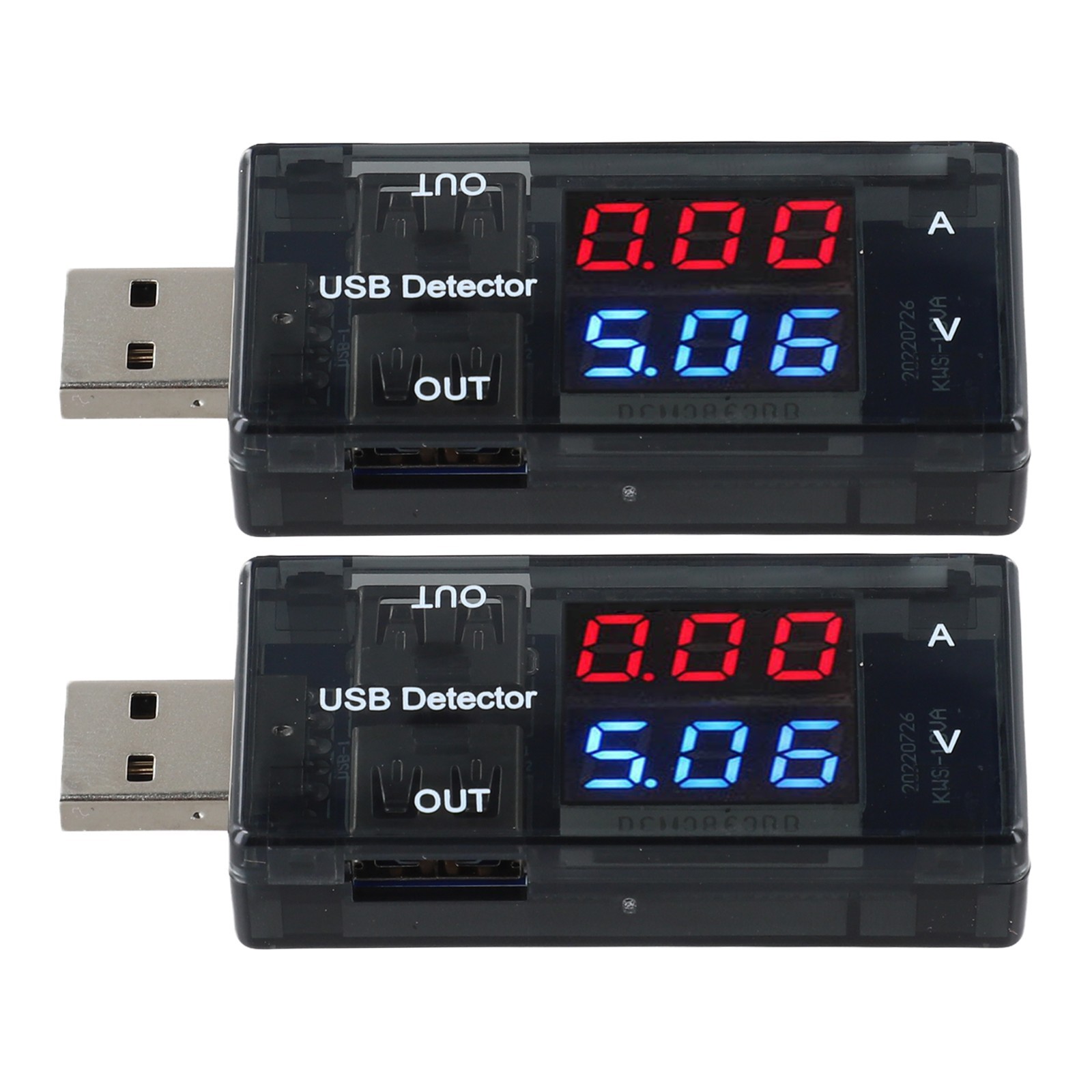 2PC USB Meter with LCD for Monitoring Power Efficiency and Device Performance