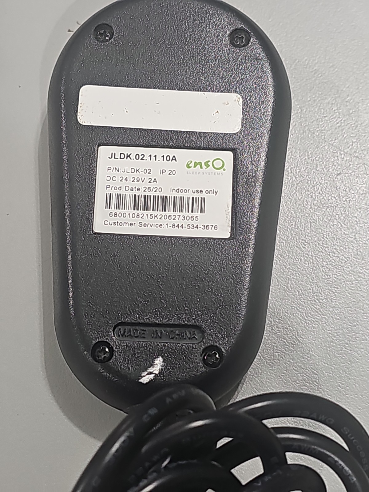 Enso Sleep Systems REPLACEMENT WIRED Remote Control JLDK02 IP20 Ergomotion 5 pin
