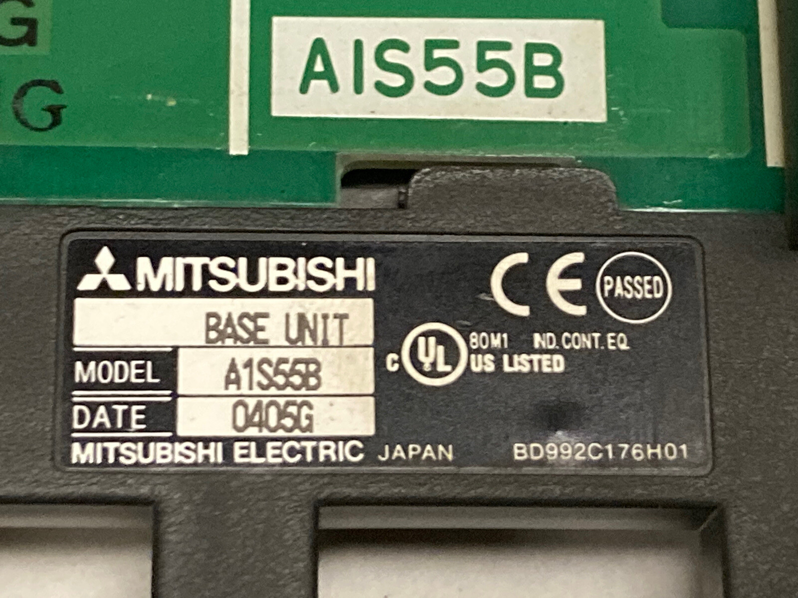 Mitsubishi,A1S55B,Base Rack I/O Unit Backplane Module