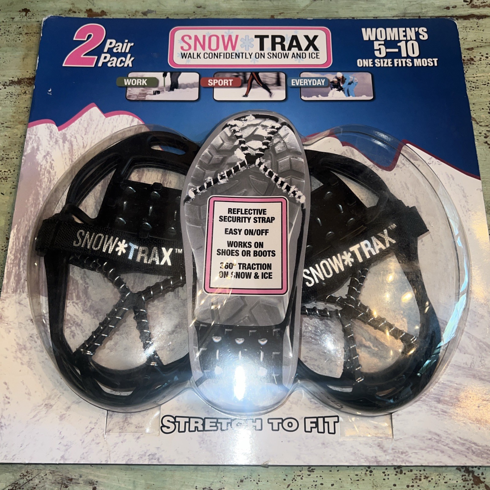 Snow Trax Snow Shoes Ice Traction For Shoes and Boots Women's Sizes 5-10