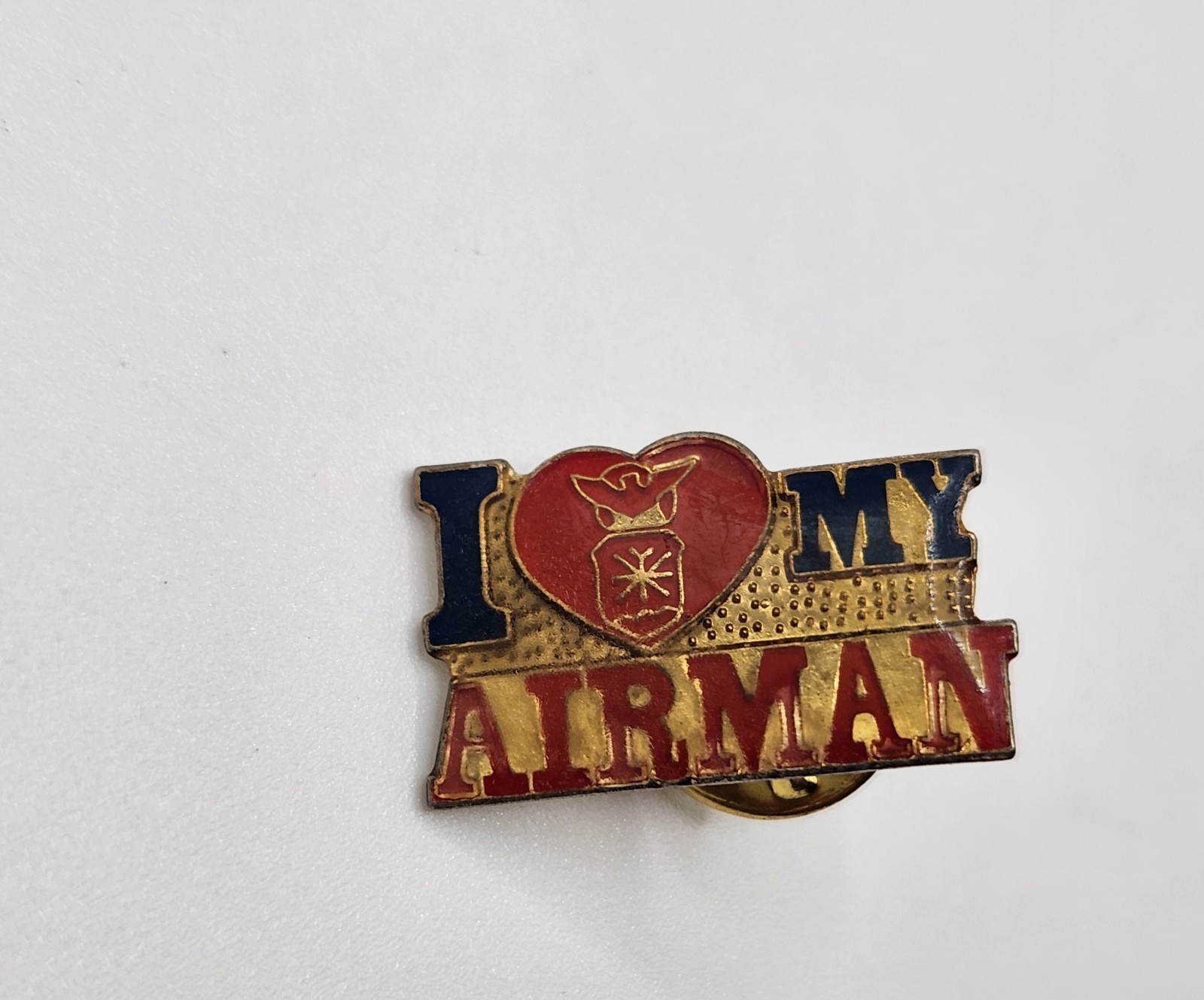 I Love My Airman Pin Air Force Lapel Pin Vintage Military Pin
