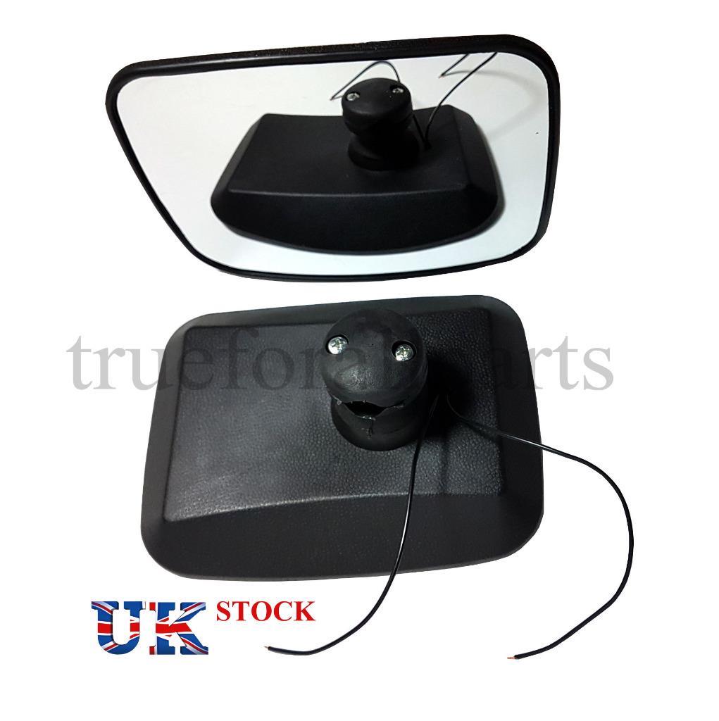 2x 24V Heated Wide Angle Mirrors Blind Spot for Caravan Truck Bus 20,5x15,5cm