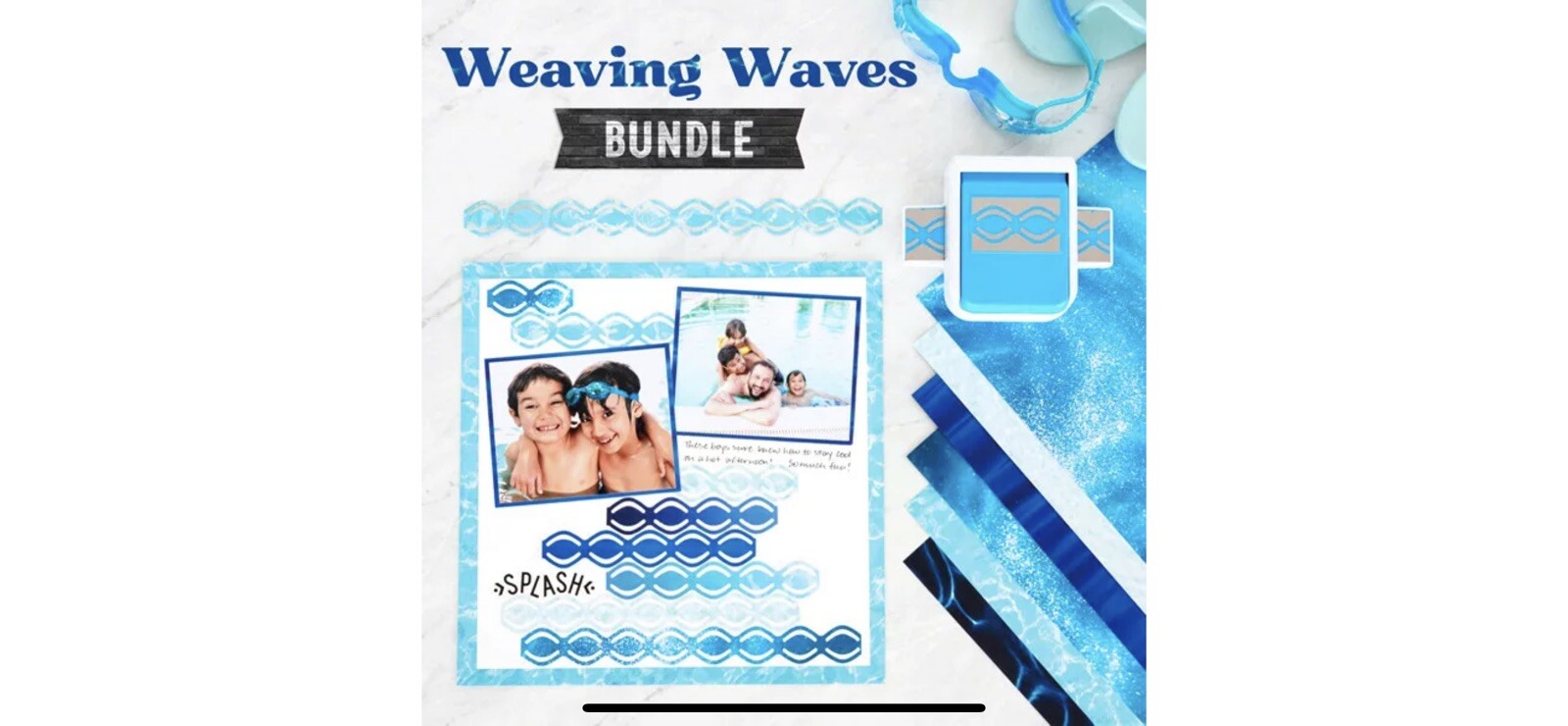 NEW Creative Memories Weaving Waves Border Punch Rare Promo Never Released