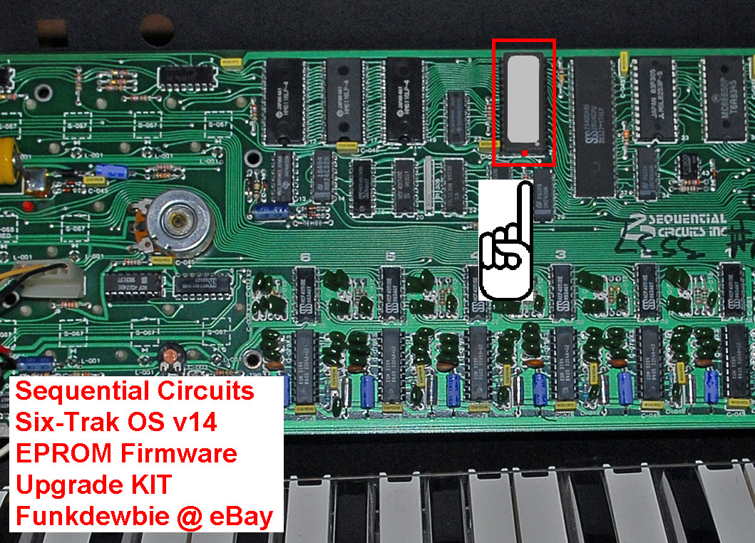 Sequential Circuits Six-Trak OS v14 EPROM Firmware Upgrade KIT / New ROM Update