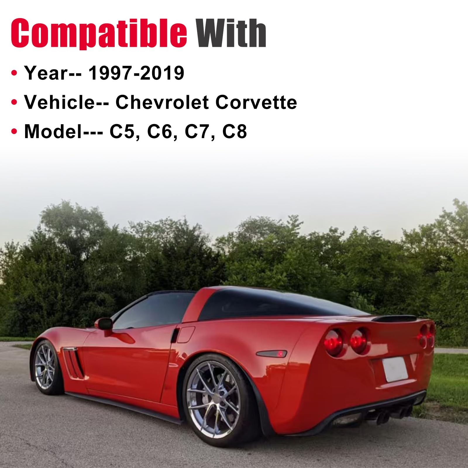 Lifting Jack Pad (4pcs) Compatible with Chevy Corvette C5 C6 C7 C8, Rubber Li...