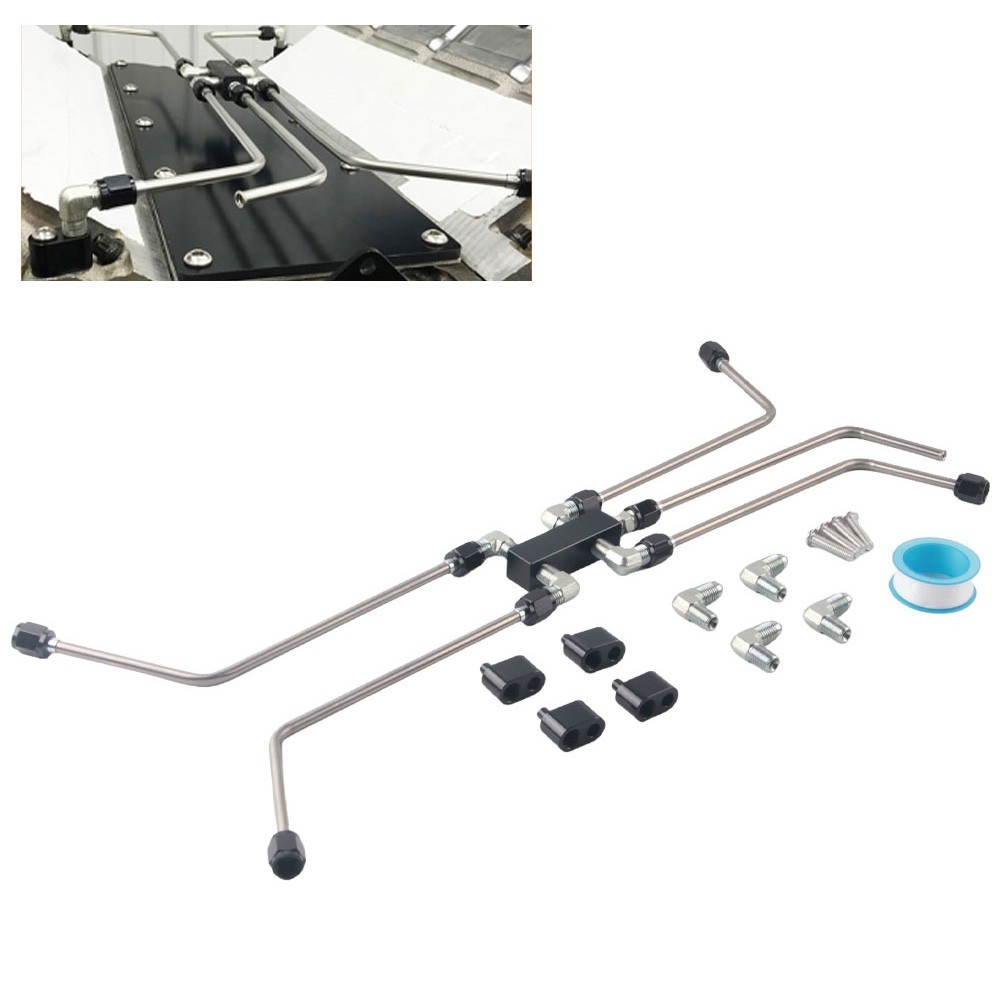 Complete Stainless Steel Coolant Crossover Steam Vent Kit for LS1 LS2 LS3 LS6